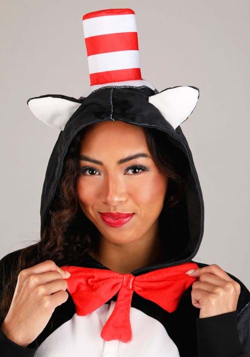 Dr. Seuss Cat in the Hat Adult Costume Onesie - US 9903