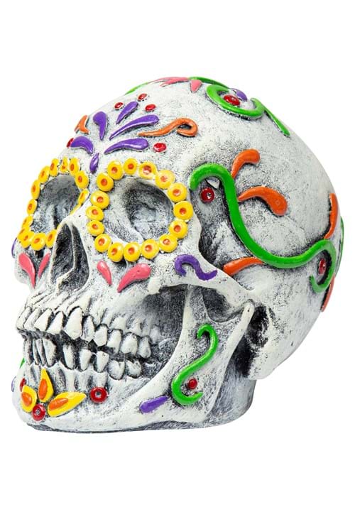 8-Inch Latex Catrina Skull Halloween Prop - US 0418