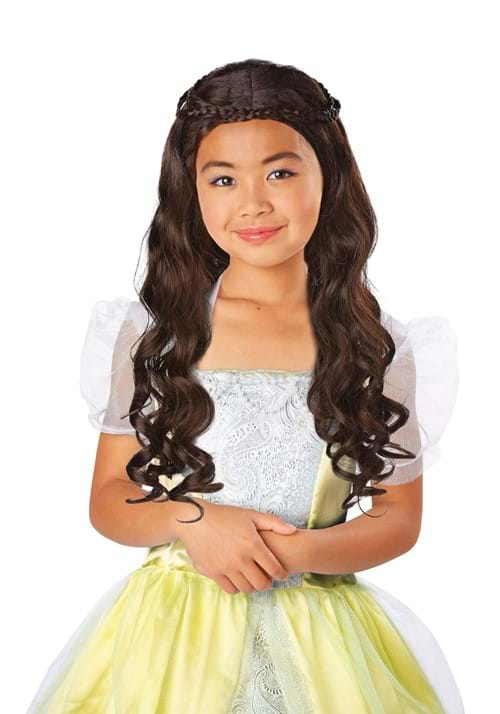 Kids Brown Enchanted Princess Wig - US 6631