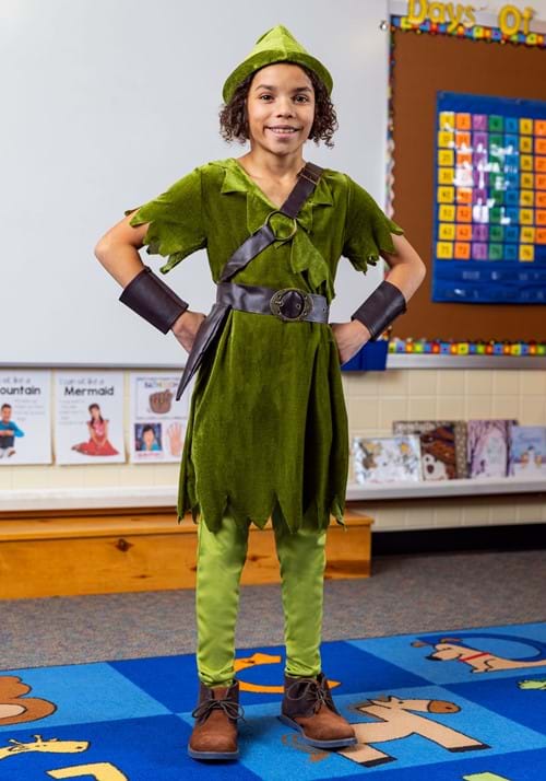 Green Peter Pan Costume for Boys - US 7243