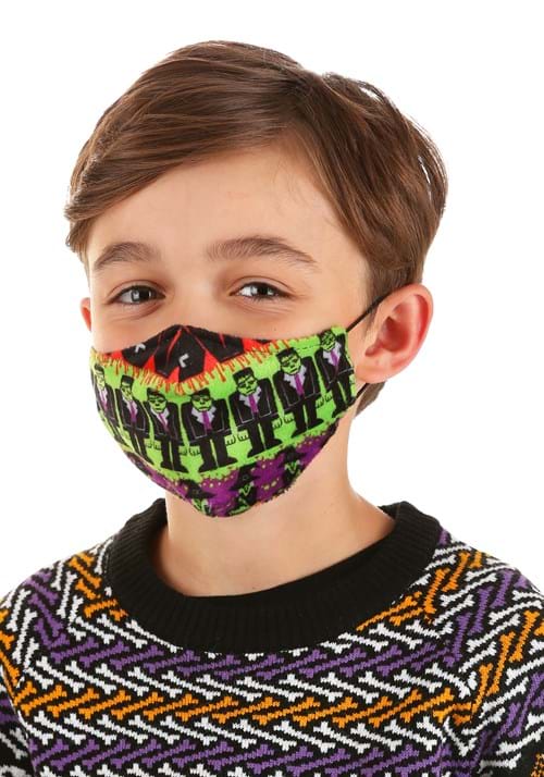 Child Sublimated Monsters Face Mask - US 4663