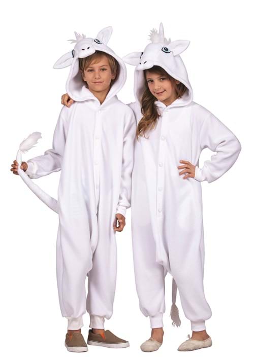 Kid's Una the White Unicorn Onesie Costume - US 4806