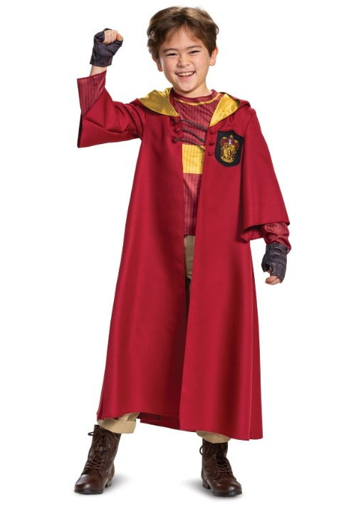 Kid's Harry Potter Deluxe Gryffindor Quidditch Robe Costume - US 3755