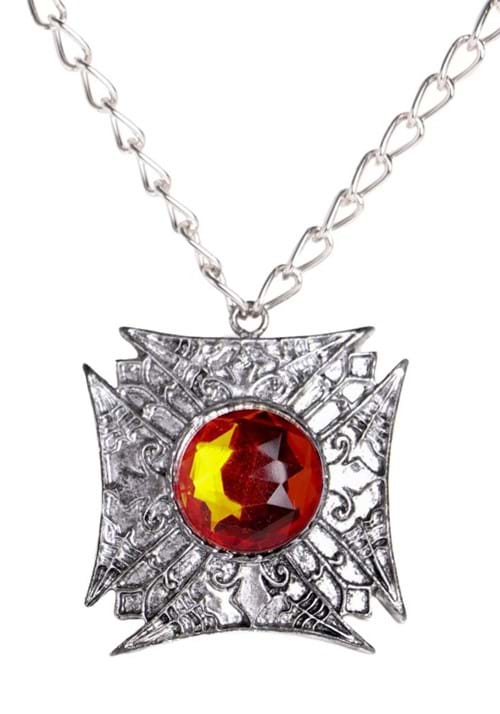 Orange Vampire Necklace Costume Accessory - US 2329