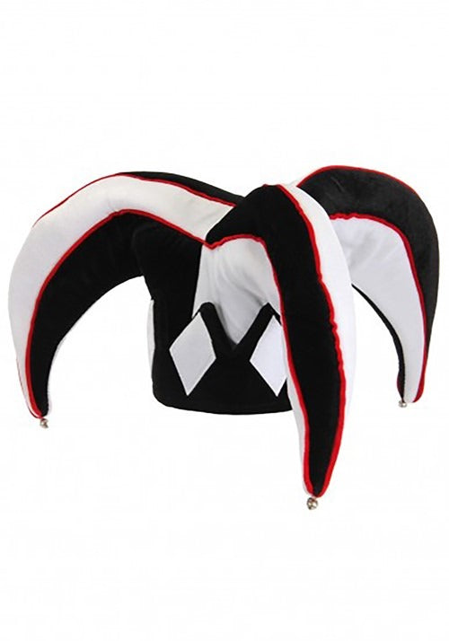Court Jester Black & White Plush Hat - US 4107