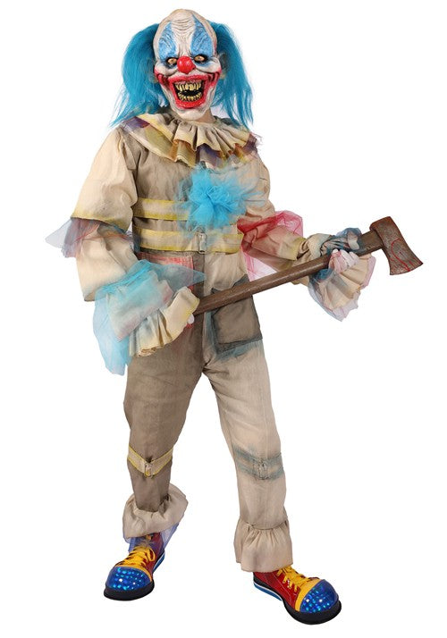Adult Crazy Clown Costume with Chuck the Clown Mask - US 7942