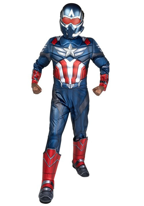 Deluxe Boy's Captain America Sam Wilson Costume - US 9271