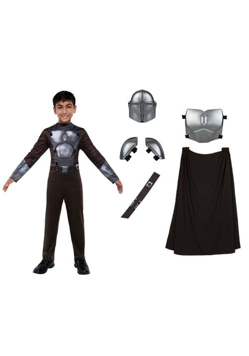 Kid's Deluxe Mandalorian Muscle Chest Dress Up Costume Set - US 4612