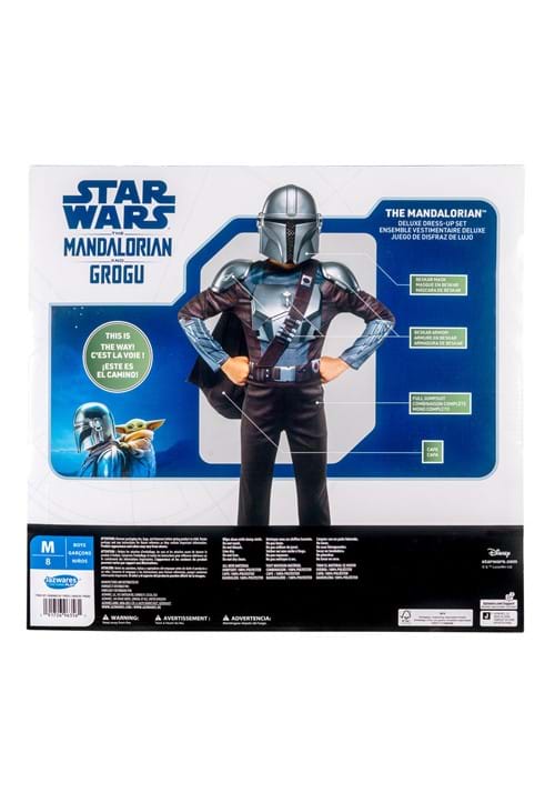 Kid's Deluxe Mandalorian Muscle Chest Dress Up Costume Set - US 4612