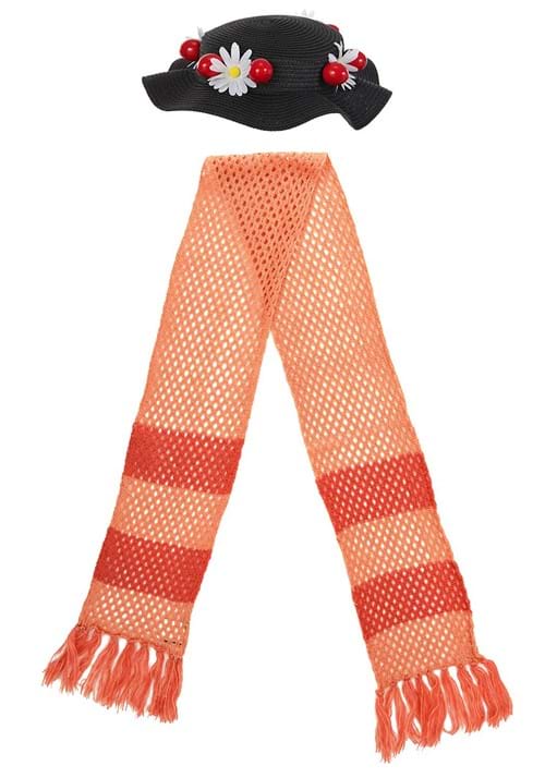 Disney Mary Poppins Black Costume Hat and Scarf - US 0645