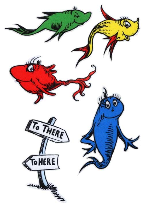 Dr. Seuss One Fish Two Fish Patch Set - US 4773