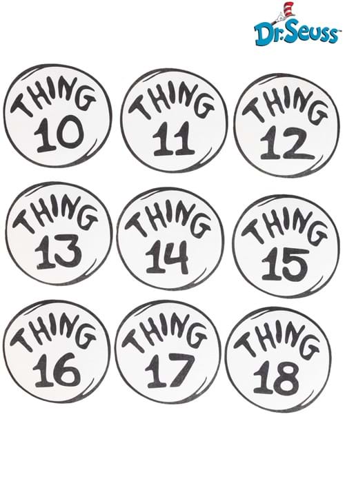 Dr. Seuss Costume Thing 10-18 Patch Set - US 4130