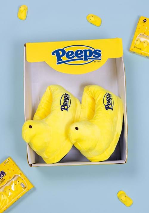 Adult Easter Yellow Peeps Slippers - US 9338