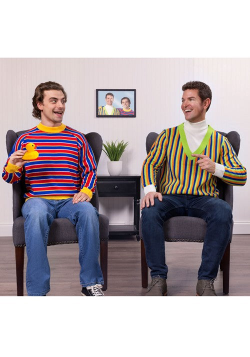 Sesame Street Ernie Cosplay Adult Knit Sweater - US 9915