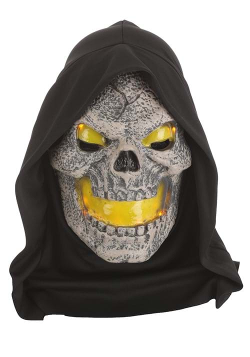 Fire Fiend Flaming Skull Mask - US 9079