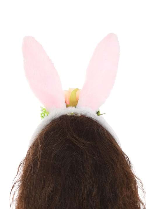 Floral Bunny Ears Costume Headband Accessory - US 0615