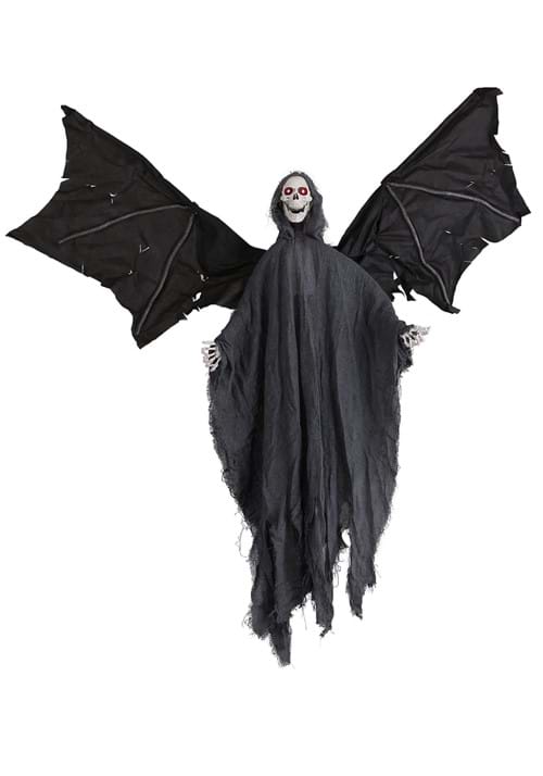 3.8FT Animated Flying Grim Reaper Halloween Decoration - US 0756