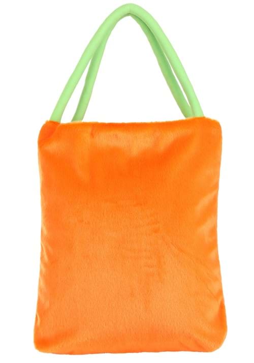 Trick-or-Treat Fuzzy Pumpkin Bag - US 4473