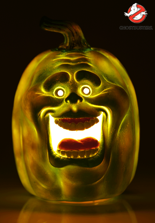 10-Inch Ghostbusters Light Up Slimer Pumpkin Decoration - US 6951