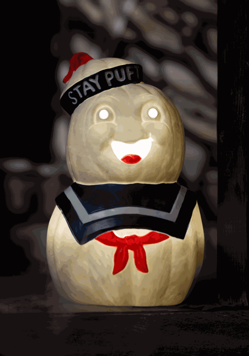 12-Inch Ghostbusters Light Up Stay Puft Pumpkin Decoration - US 1125
