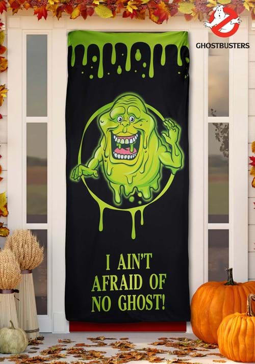 6.4FT Ghostbusters "I Ain't Afraid of No Ghosts" Door Curtain Decoration - US 0594