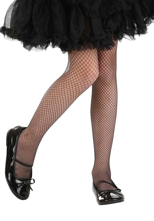 Black Fishnet Costume Stockings for Girls - US 7072