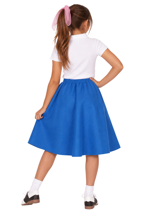 Girl's Blue Poodle Costume Skirt Accessory - US 9481