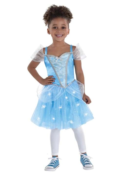 Girl's Cinderella Light Up Costume Dress - US 5655