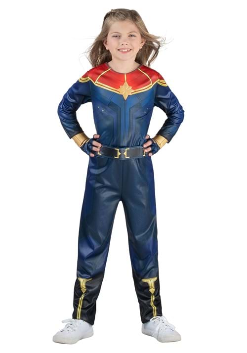 MCU Captain Marvel Costume for Girls - US 5149