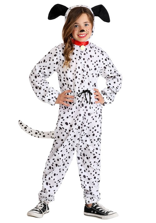 Cozy Dalmatian Jumpsuit Costume for Girls - US 9621