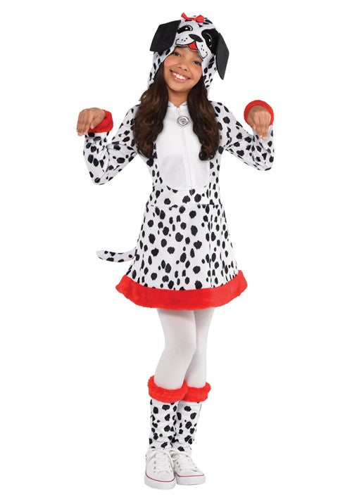 Girl's Dotted Dalmatian Doggy Costume Dress - US 5451