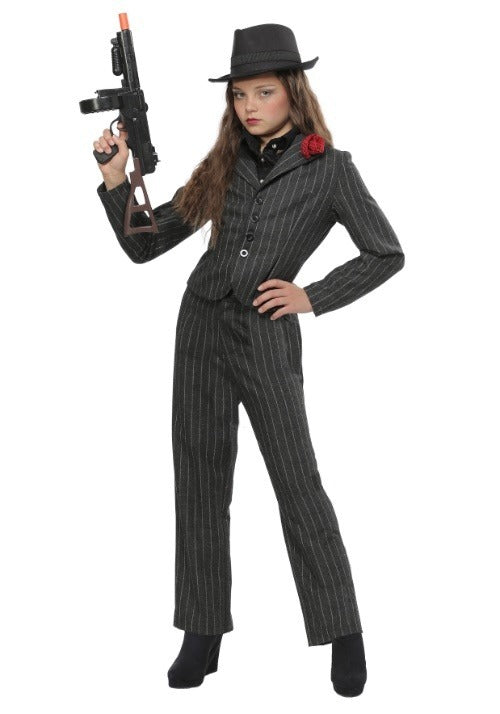 Girls Gangster Costume - US 0562