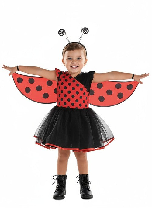 Girl's Toddler Lovely Ladybug Costume Dress - US 2887