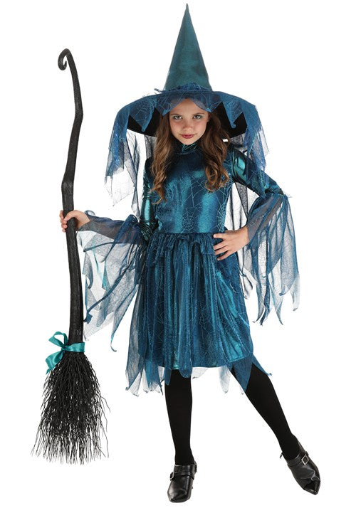 Moonlight Spider Witch Costume for Girls - US 7961