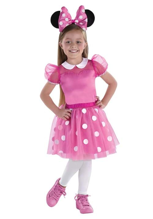 Girl's Pink Minnie Mouse Dress Costume - US 6629