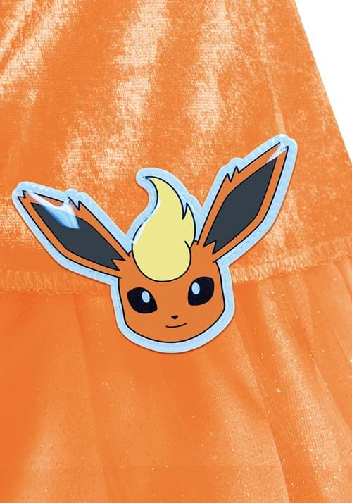 Girl's Pokémon Flareon Hooded Costume Dress - US 1408