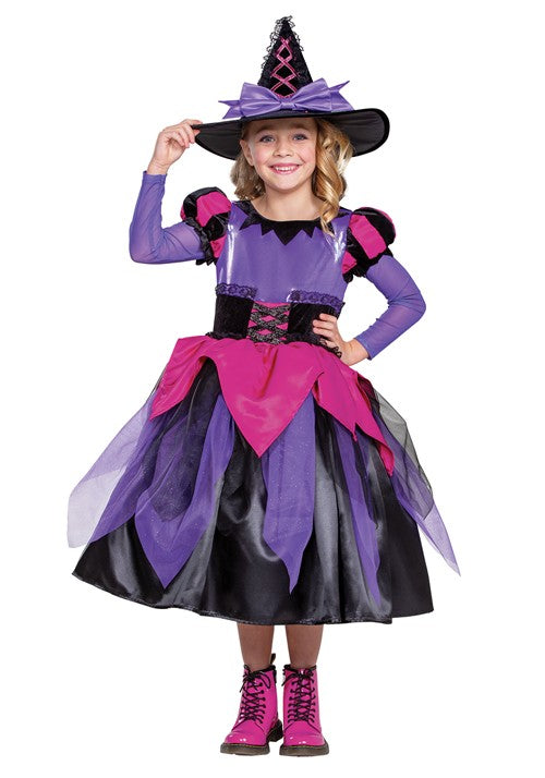 Witch Prestige Costume for Girls - US 1437