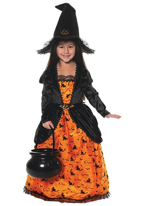 Girl's Pumpkin Witch Costume - US 5991