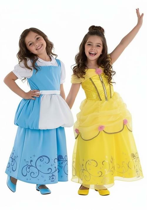 Girl's Reversible Belle Costume Dress - US 0199