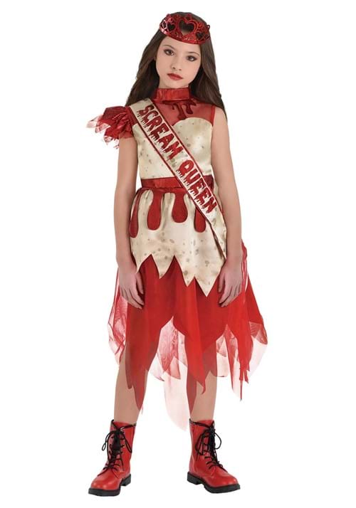 Girl's Screamerica Queen Costume Dress - US 2800