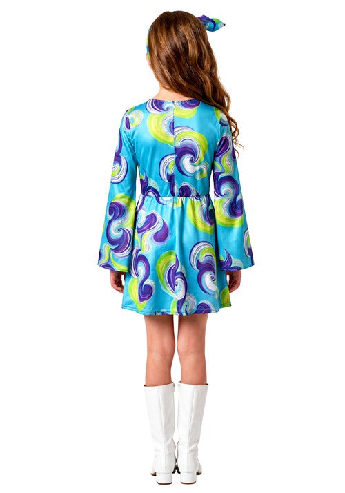 Girl's Super Cool Hippie Costume Dress - US 2423