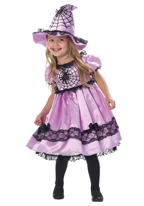 Girl's Pastel Spiderweb Witch Toddler Costume - US 0670
