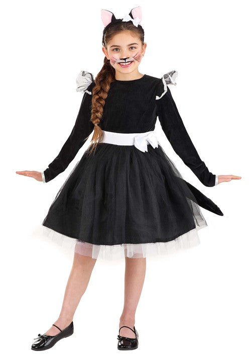 Black Cat Tutu Dress Costume for Girls - US 8545