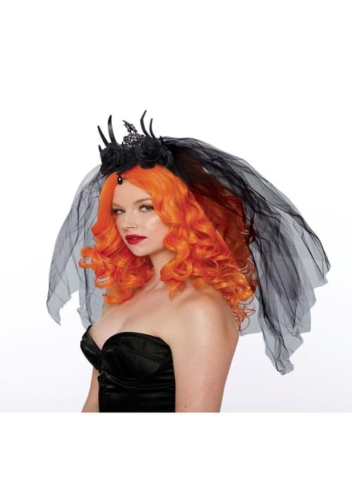 Gothic Veil Costume Headpiece - US 3876