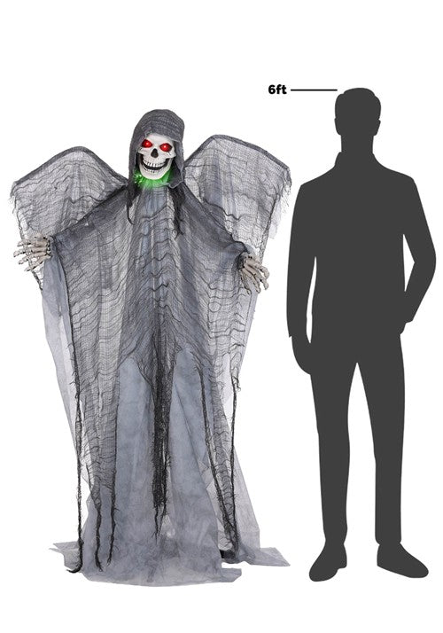 5.5FT Gothiel the Winged Reaper Animatronic Decoration - Scream Saver - US 4600