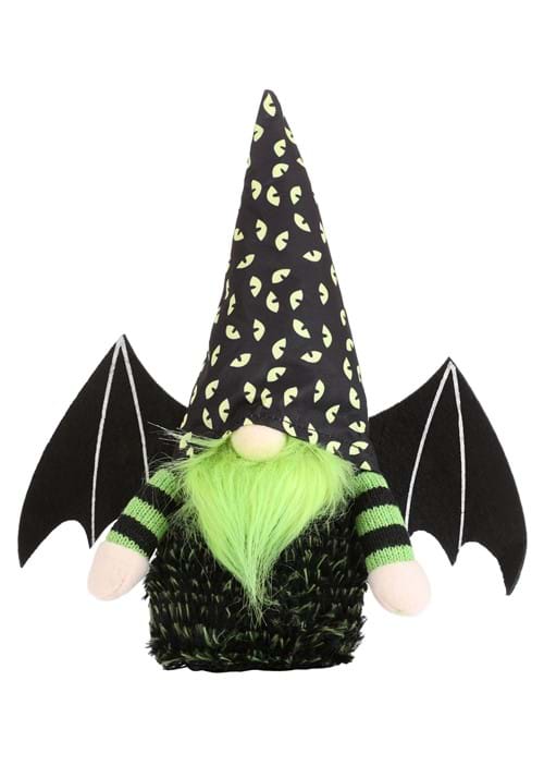 10-Inch Green Garden Gnome Bat Decoration - US 3637
