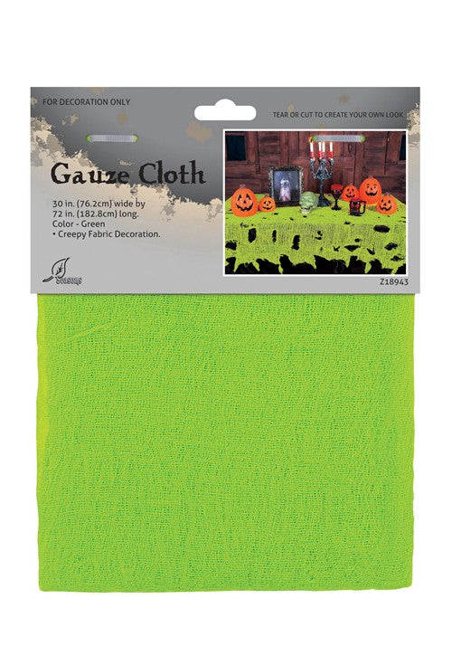 Slime Green Gauze Decorative Halloween Cloth - US 9329