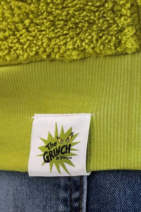 Adult The Grinch Hoodie Costume Top - US 0627