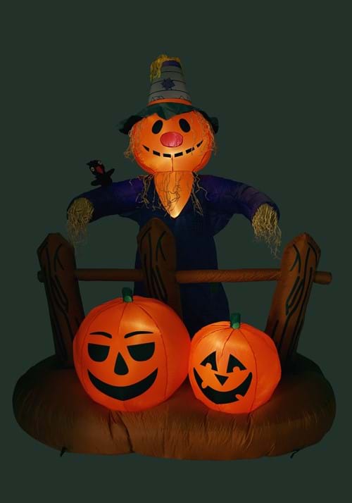 8FT Pumpkin Patch Scarecrow Inflatable Decoration - US 8221