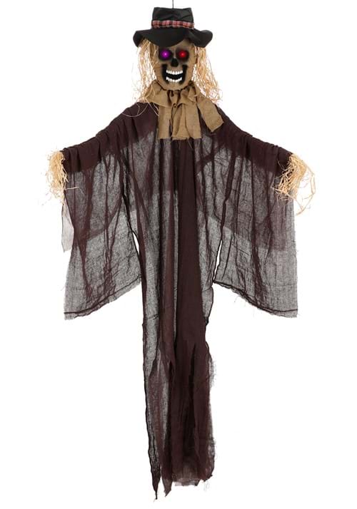 5.5FT Hanging Scarecrow with Color Changing LED Lights Prop Decoration - US 0321